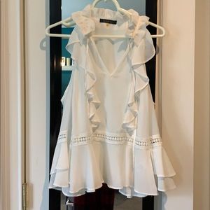 NEVER WORN! Open shoulder lulumari shirt